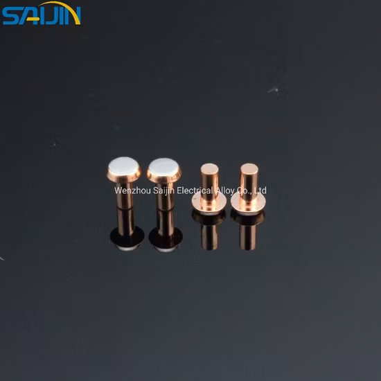 工場直販スイッチ電気接点リベット小型抵抗 16A Agni90/10 銅ベースバイメタル電気接点リベット